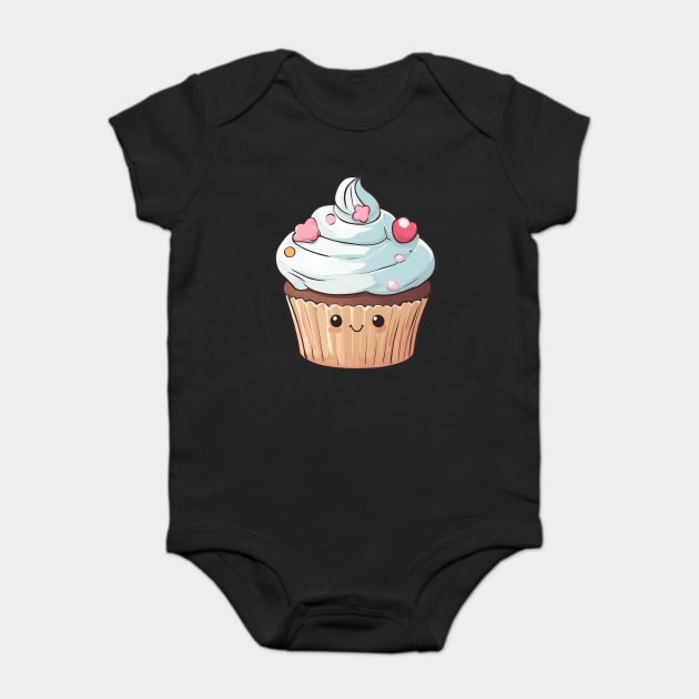 Vanilla Cupcake Baby Bodysuit by animegirlnft
